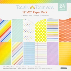 Really Rainbow Paper Pack 12 by 12