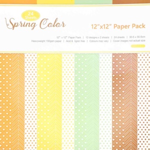 Spring Color Paper Pack 12 by 12