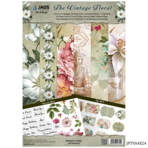 The Vintage Floral Paper Pack A4