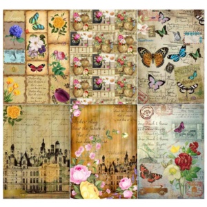 Vintage Shabby Paper Pack A4