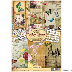Vintage Shabby Paper Pack A4
