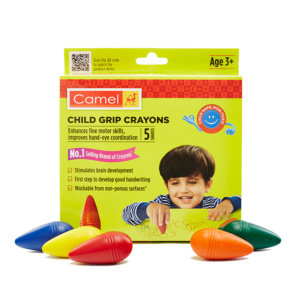 Camel Child Grip Crayons – 5 Shades