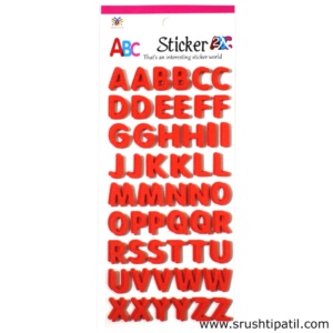 Foam Stickers – Alphabet (Red)