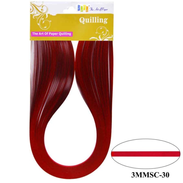 Quilling Paper Strips 3mm - Red