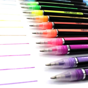 Neon Color Pens (1.0 mm) – Set of 12 (Pastel Colors)