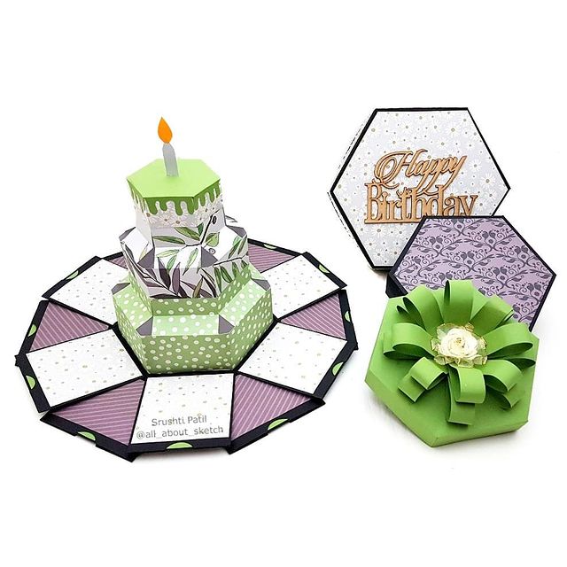 Hexagon Explosion Box – Birthday/Anniversary